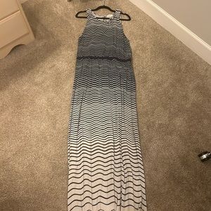 Loft Striped Maxi Dress